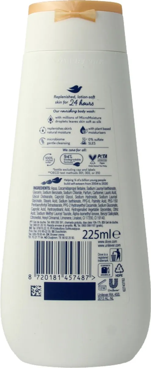 Dove Nourishing Silk Douchecrème 225ml