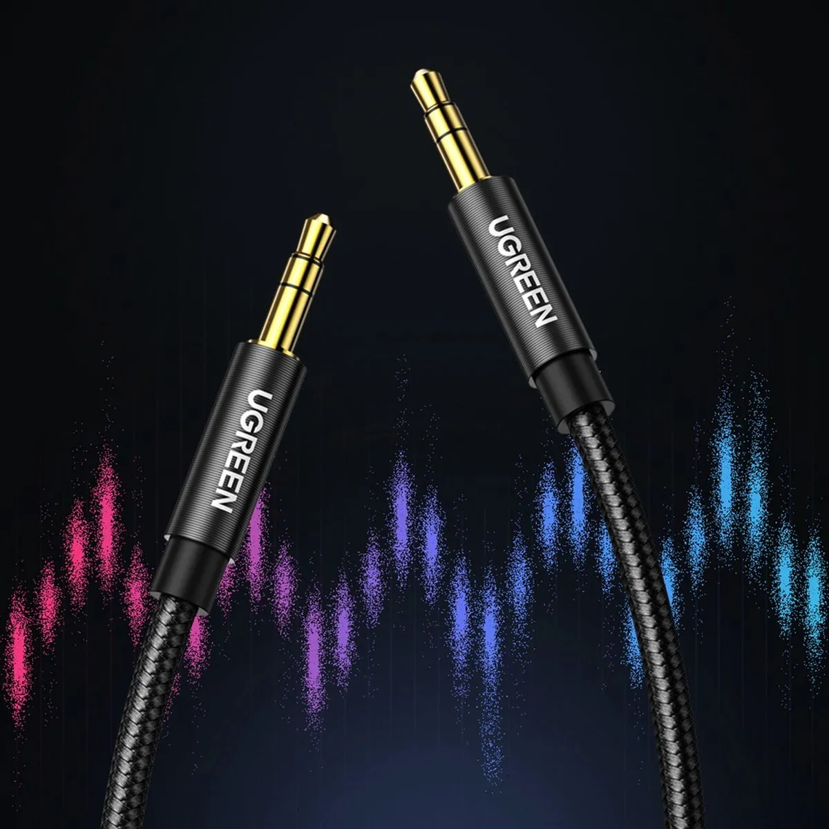 UGREEN AUX Audiokabel 3,5mm 1,5m - Blauw