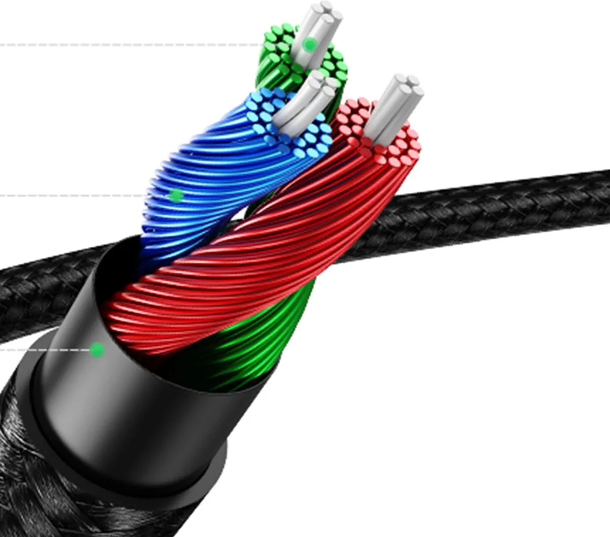 UGREEN AUX Audiokabel 3,5mm 1,5m - Blauw