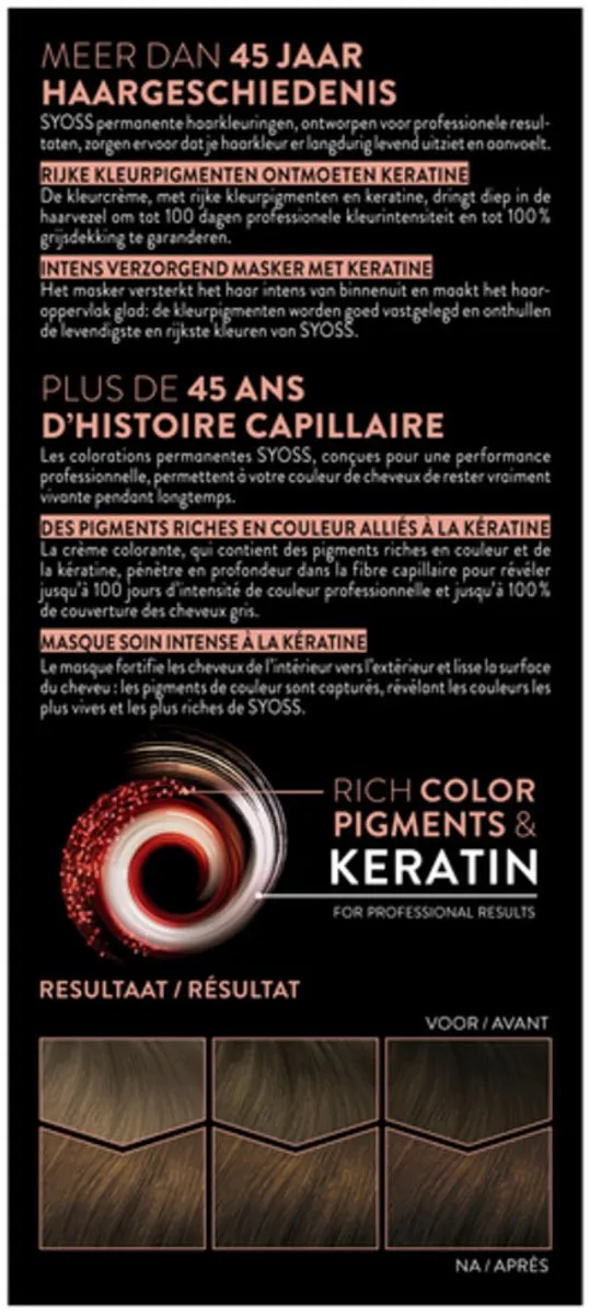 SYOSS Coloration 5-8 Hazelnootbruin Haarverf 7 Stuks - 805ml