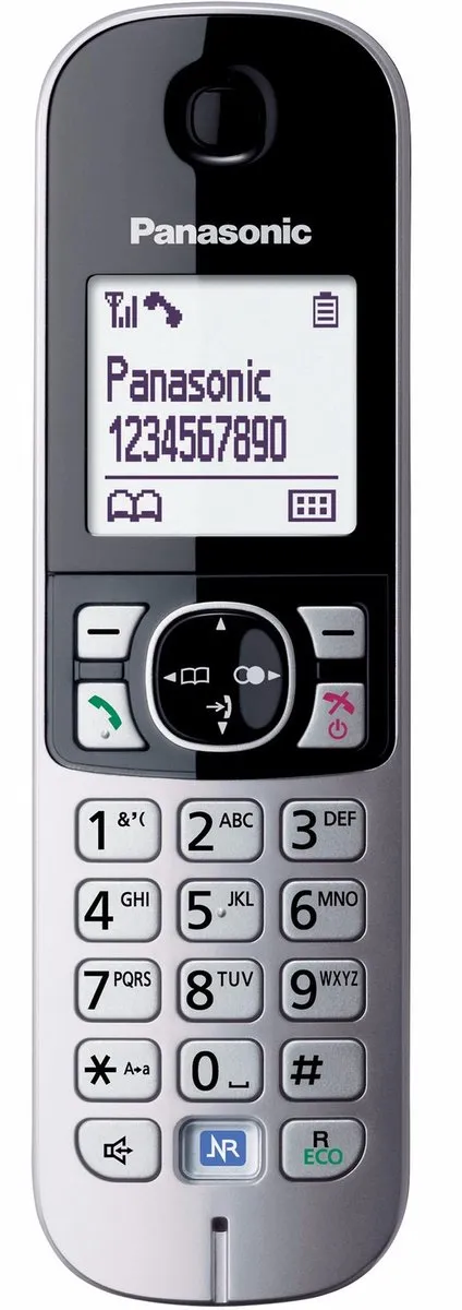 Panasonic Quattro DECT Telefoon 6824 - 4 Handsets - Zwart