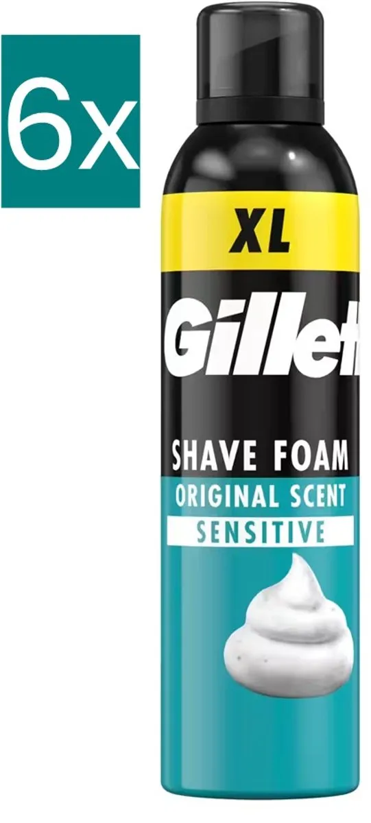 Gillette Scheerschuim Gevoelige Huid 1800ml