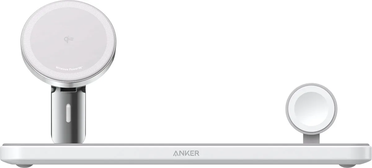 Anker MagGo B25M1321 3-in-1 Draadloos Oplaadstation - 15W - Wit