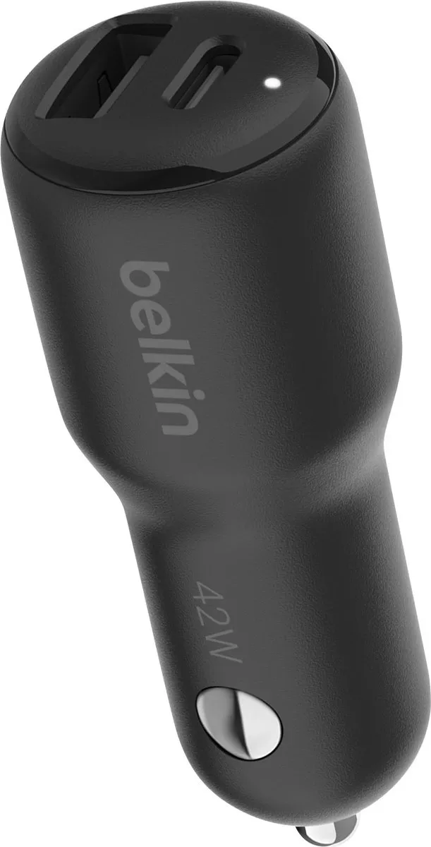 Belkin BoostCharge 42W CCB005btBK Autolader - 2 Poorten - Zwart - afbeelding 6 van 6