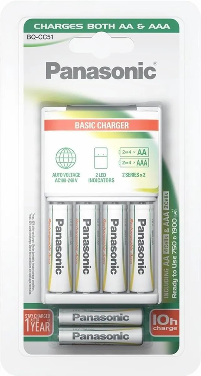 Panasonic Evolta BQ-CC51 Batterijlader