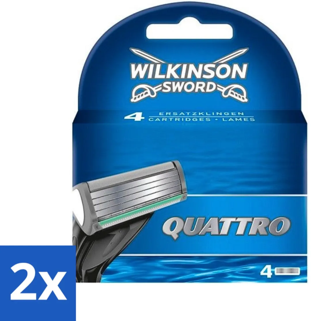 Wilkinson Sword Navulmesjes Quattro 4-delig