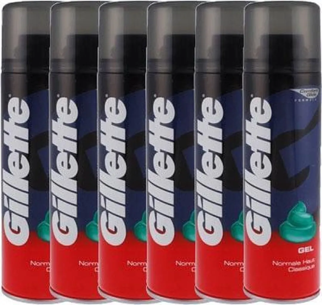 Gillette Scheergel Regular 200ml - 6 Stuks - afbeelding 2 van 6