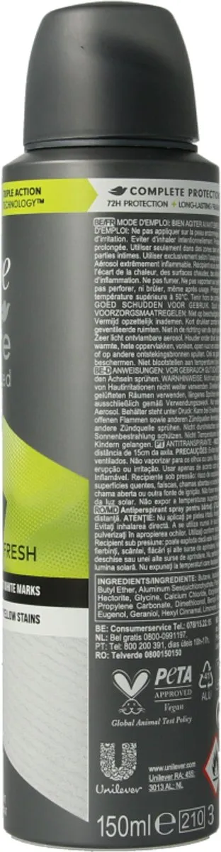 Dove Men+Care Invisible Fresh Deodorant 150ml