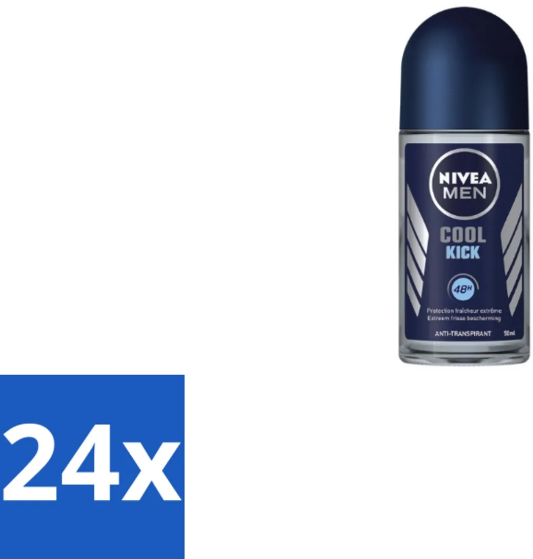 NIVEA Men Cool Kick Deodorant Roller 50ml