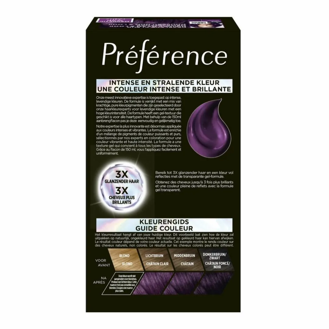 L'Oréal Paris Preference Vivids 3.161 Magnetic Plum - 3 Stuks