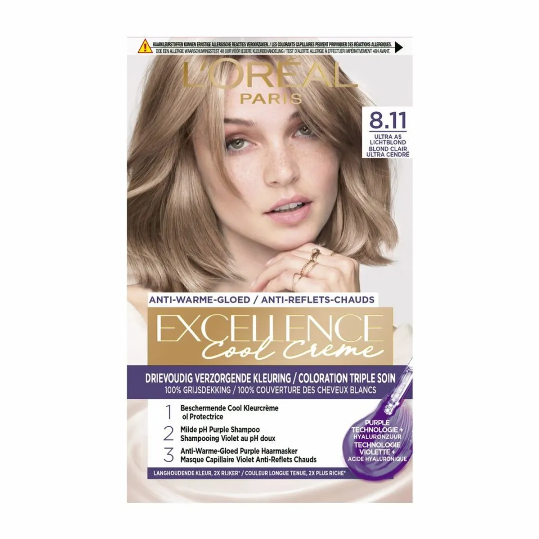 L'Oréal Paris Excellence 8.11 Permanent - Ultra As Lichtblond - 2x