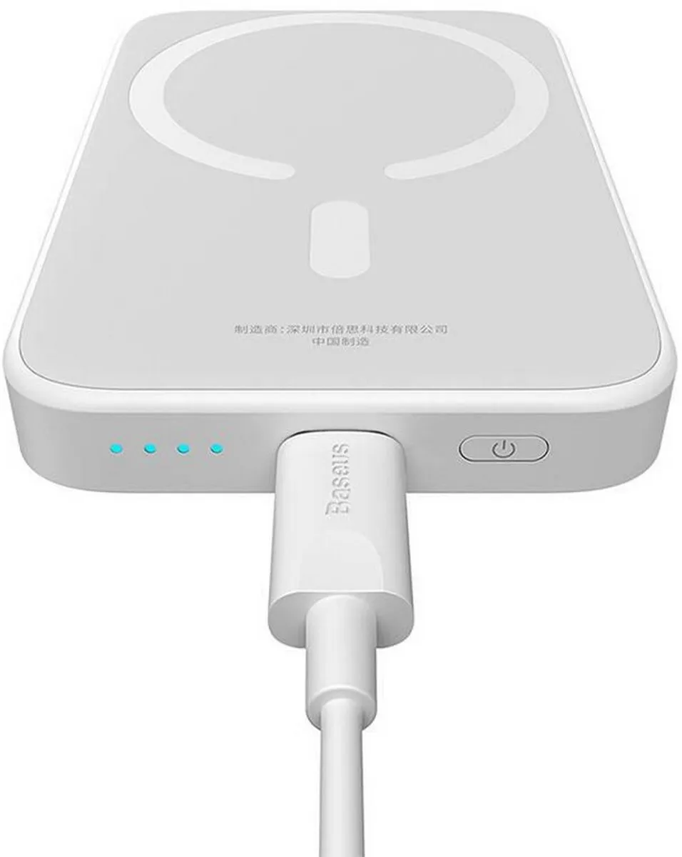 Baseus Mini Powerbank 6000mAh - 20W MagSafe - Wit