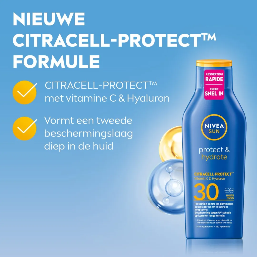 NIVEA SUN Protect & Hydrate Zonnecrème SPF 30 - 400ml