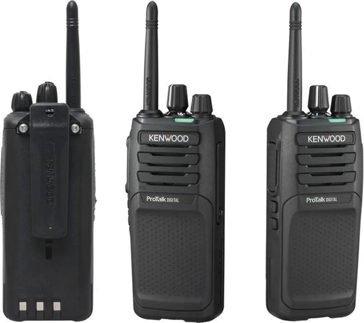 Kenwood TK-3701D Digitale Portofoons - 6 Stuks (Zwart)