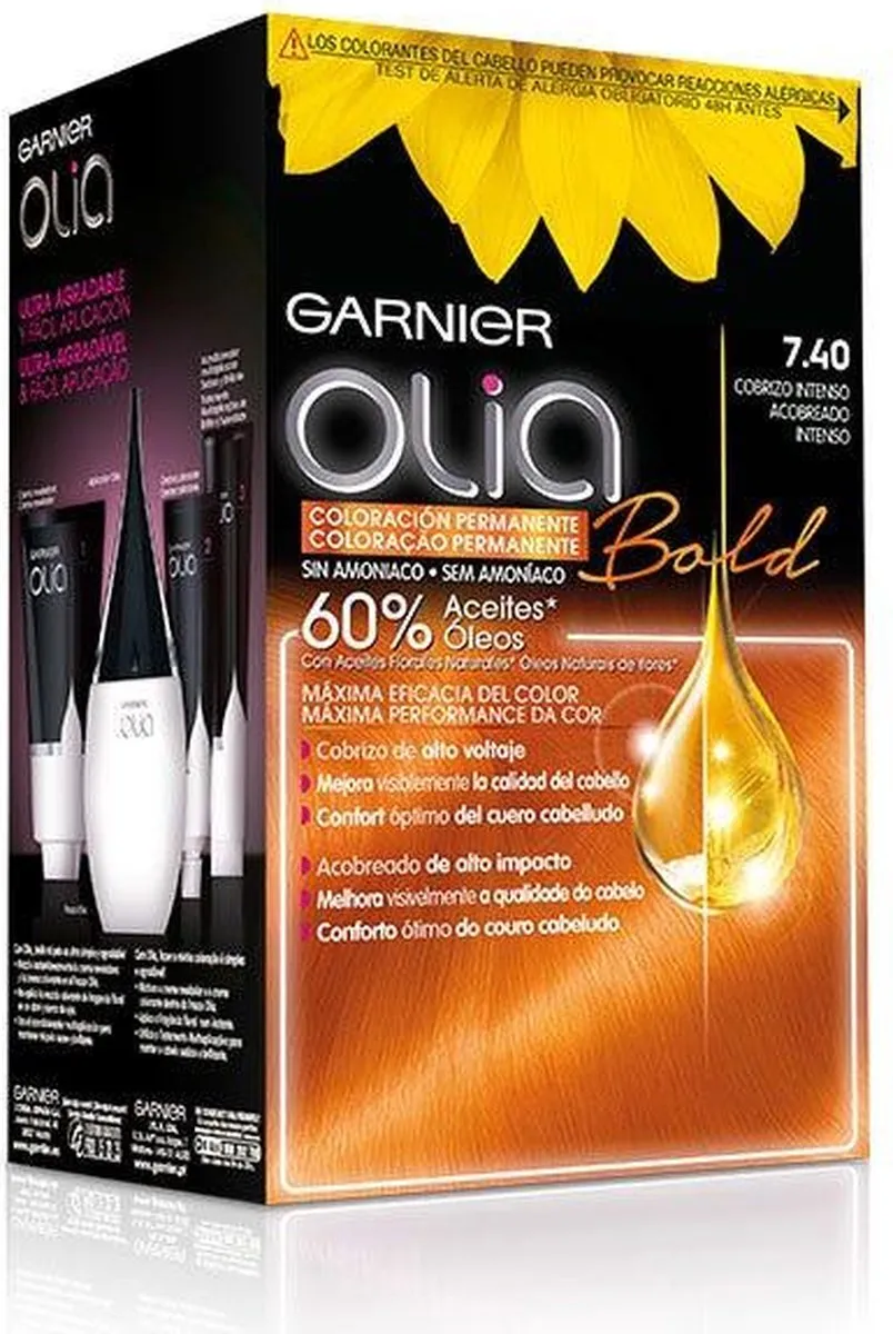 L'Oréal Paris Olia #7.40 Cobrizo Intenso Haarkleur 1200g - 4 Stuks