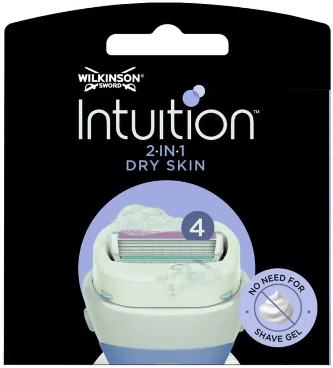 Wilkinson Sword Intuition 2 in 1 Navulmesjes - 18 Stuks (6x3) - Droge Huid