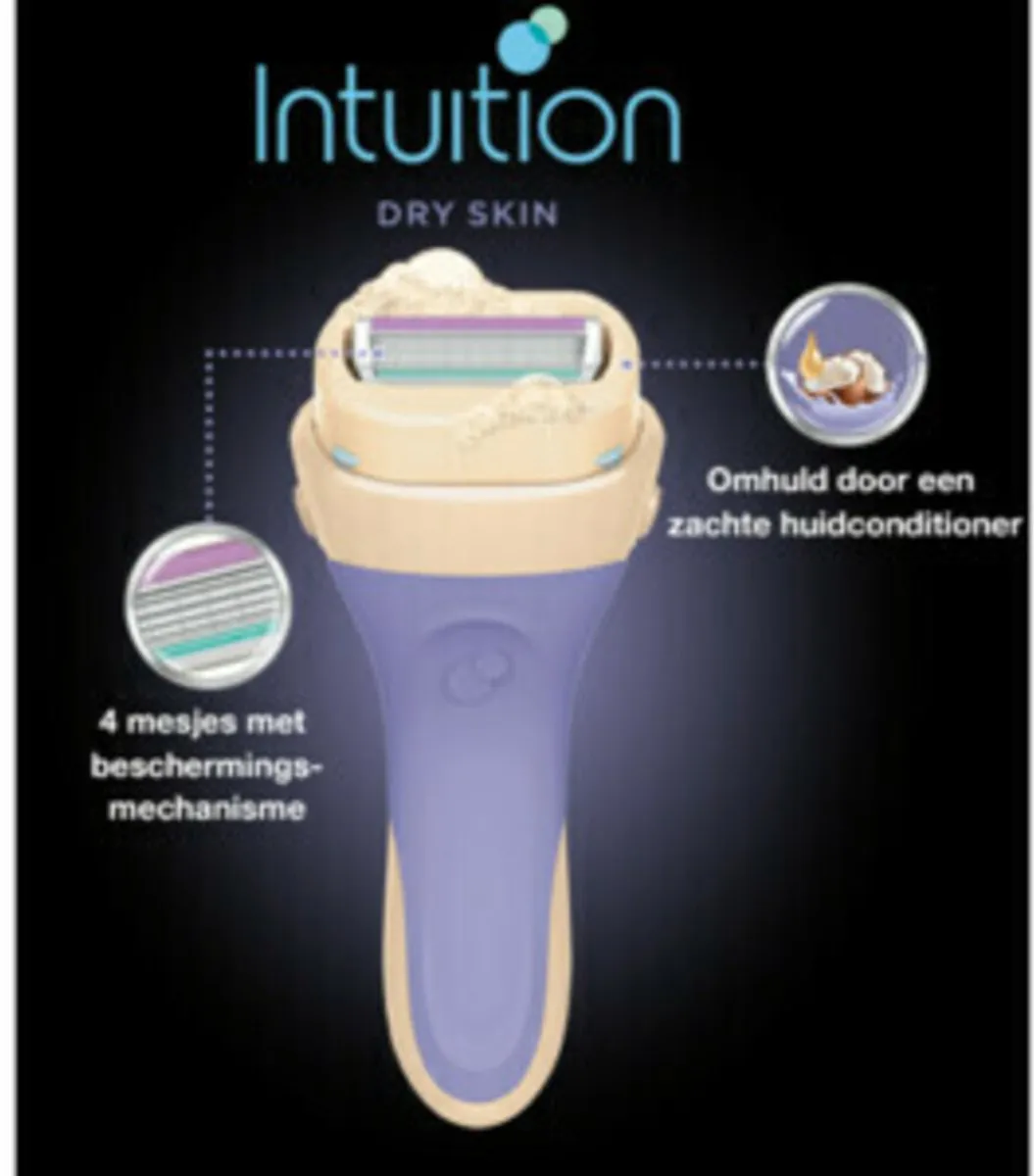 Wilkinson Sword Intuition 2 in 1 Navulmesjes - 18 Stuks (6x3) - Droge Huid