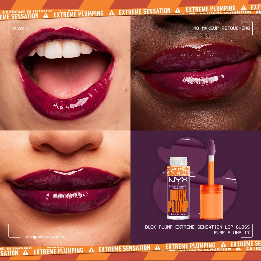 NYX Professional Makeup Duck Plump Pure Plum-P Lipgloss 6,8ml - Pruim