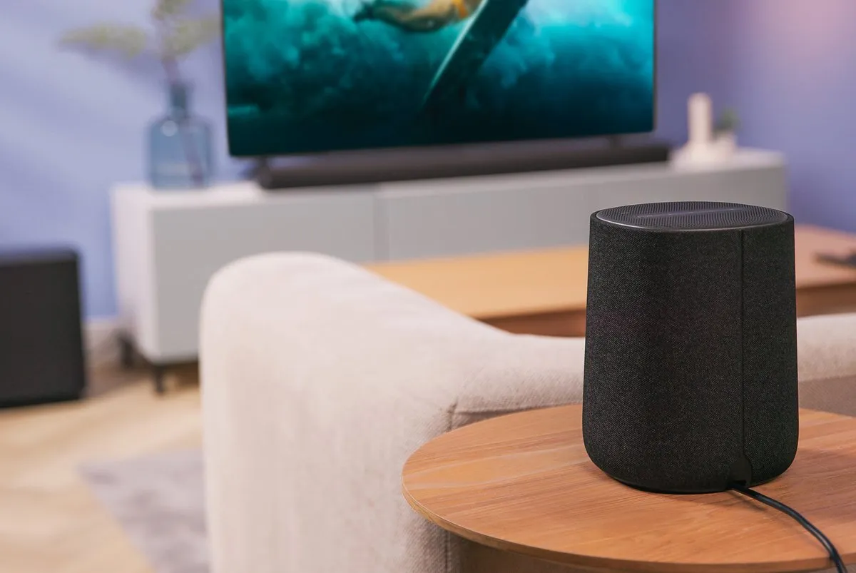 Harman Kardon Enchant Speaker - Dolby Atmos WiFi Speaker - Premium Design Draadloze Luidspreker - Uitbreidbaar tot Home Cinema met Enchant Subwoofer & Enchant 900/1100 - AirPlay & Chromecast - Zwart