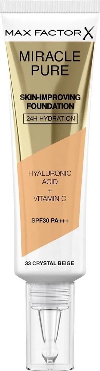 Max Factor Miracle Pure Skin Improving Foundation 33 Crystal Beige