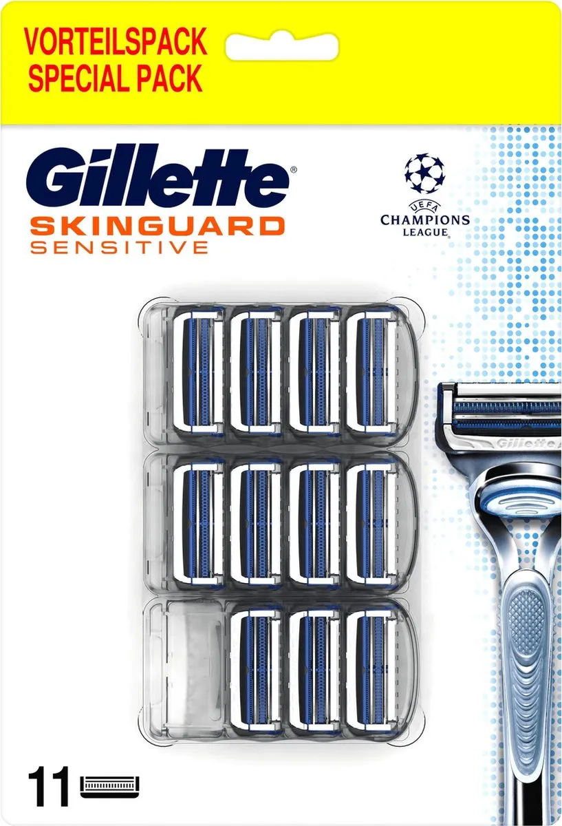 Gillette SkinGuard Sensitive Scheermesjes 11 Stuks