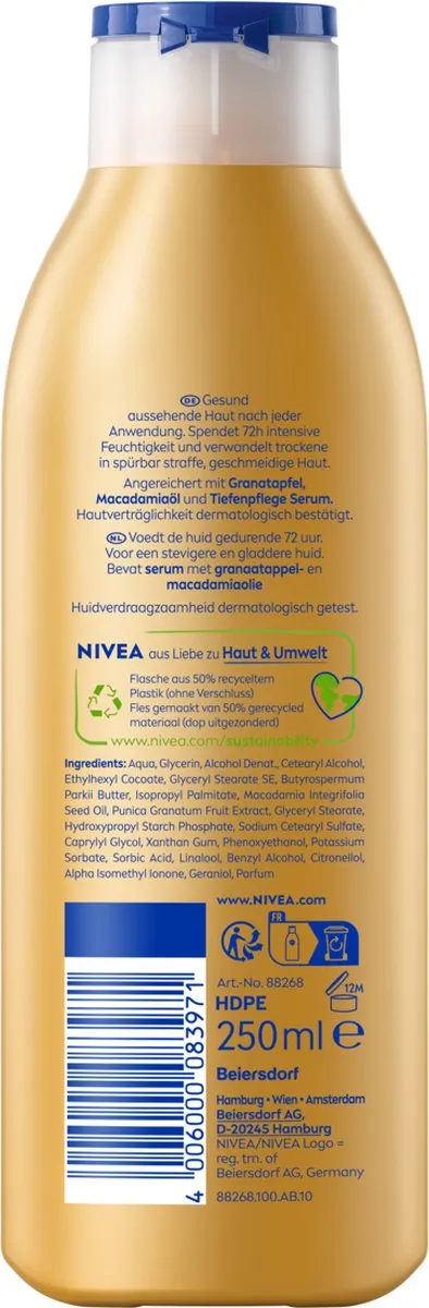 NIVEA Vital Bodylotion 250ml - Granaatappel