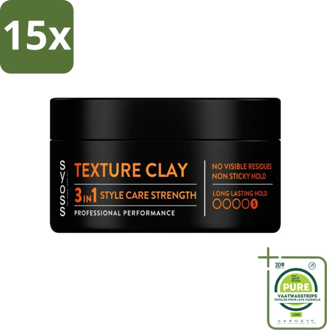 SYOSS Texture Clay Verzorging Stylingclay 15x100ml