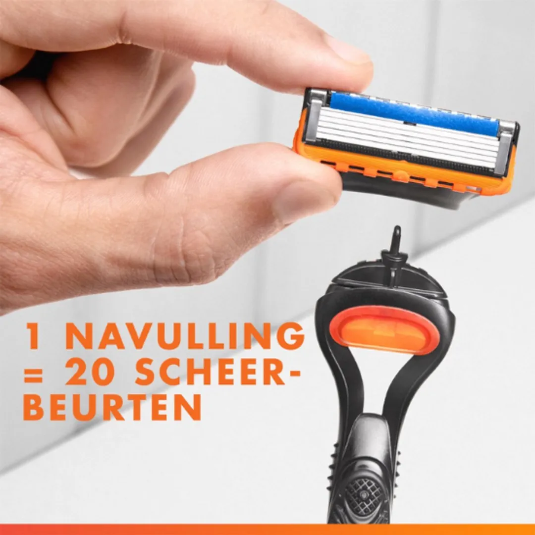 Gillette Fusion5 Scheermesjes 20 Stuks - Oranje