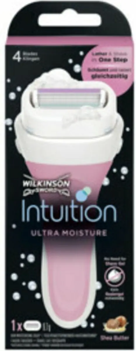 Wilkinson Sword Woman Scheerapparaat Intuition Ultra Moisture - 4 Bladen - Roze