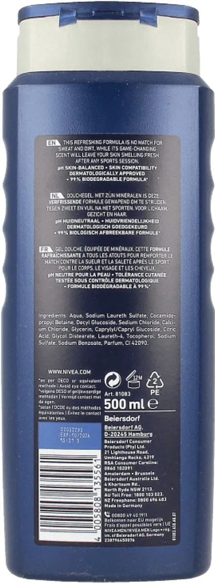 NIVEA Men Sport Douchegel 500ml