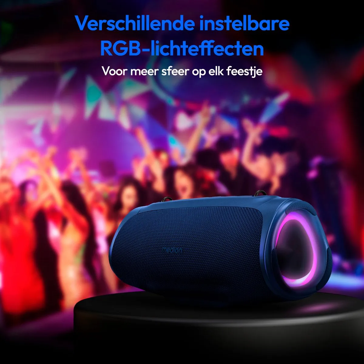 Medion P61746 Bluetooth Luidspreker 30W - Blauw - afbeelding 6 van 6