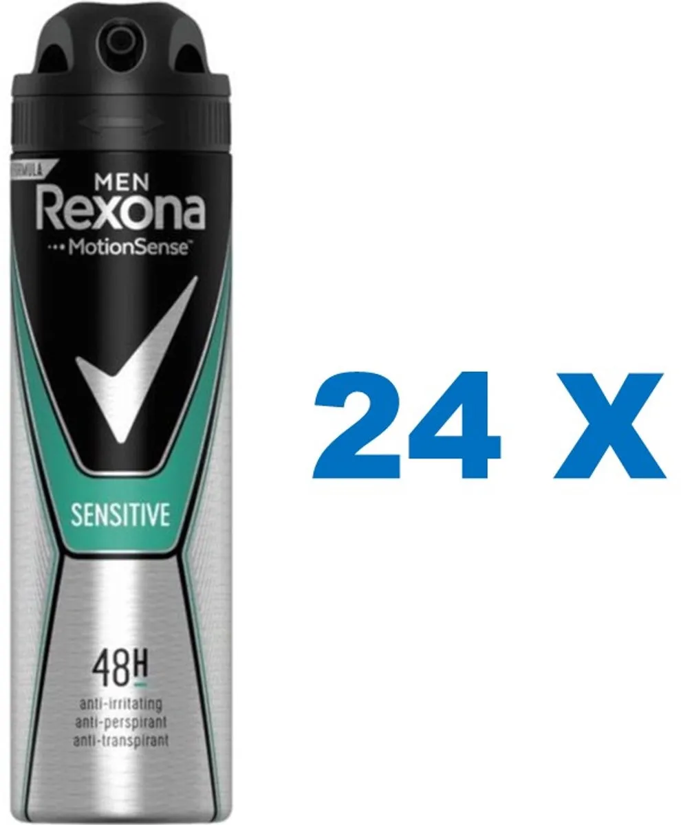 Rexona Men Sensitive Deodorant 150ml - 24 Stuks