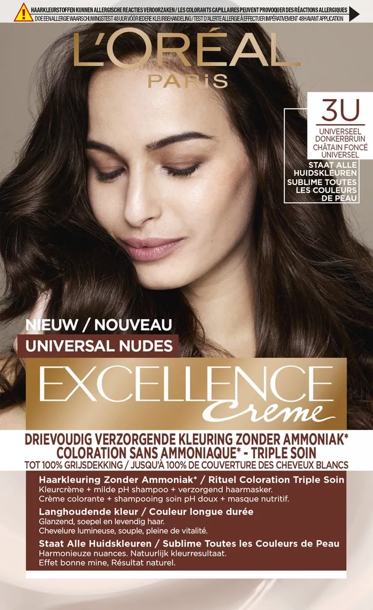 L'Oréal Paris Excellence Universal Nudes 3U Haarverf