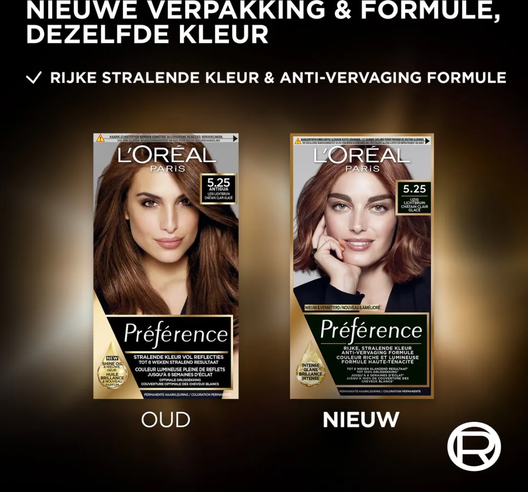 L'Oréal Paris Préférence Classic IJzig Bruin 5.25 Permanent Haarkleuring - 5 Stuks