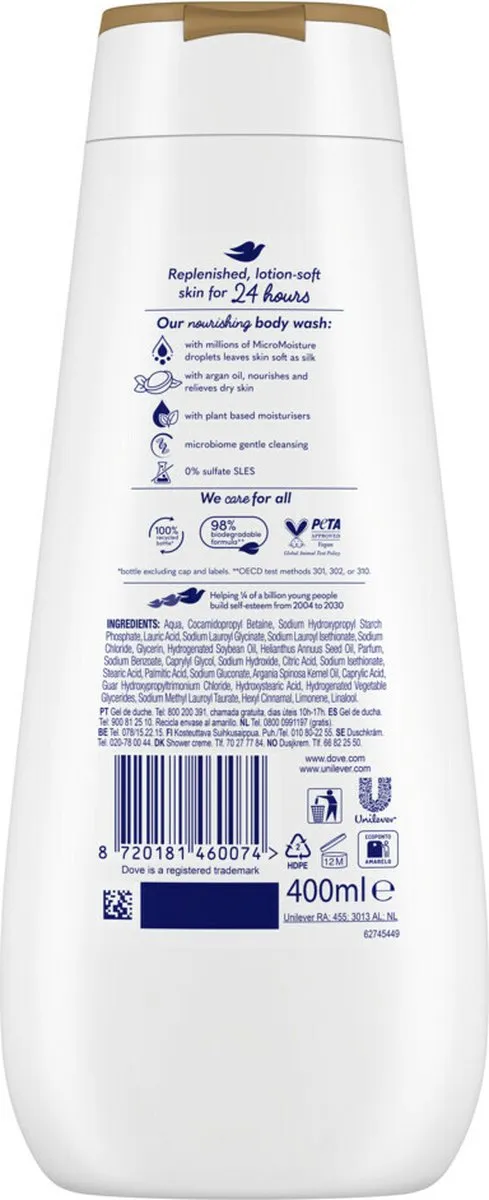 Dove Nourishing Care Douchegel 400ml