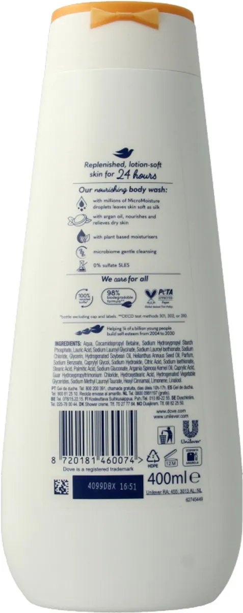 Dove Nourishing Care Douchegel 400ml