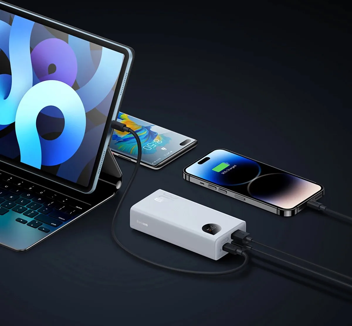 Baseus Adaman2 Powerbank 10000mAh 30W - Wit - afbeelding 3 van 6