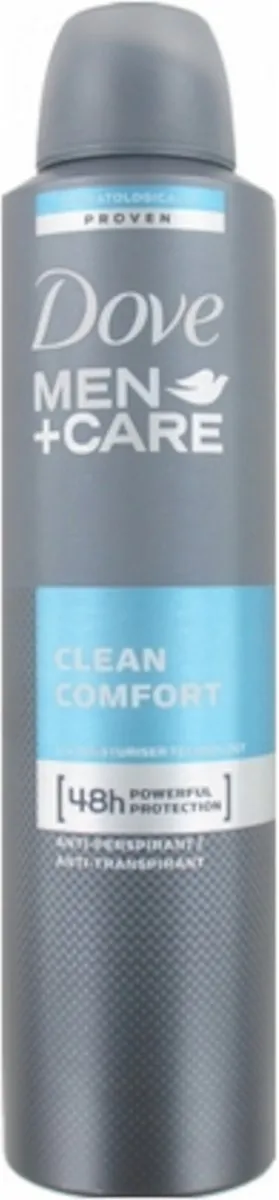 Dove Men+Care Clean Comfort Deodorant 250ml - afbeelding 6 van 6