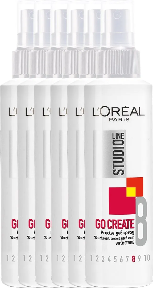 L'Oréal Paris Studio Line Go Create Haargel 150ml - 6 Stuks
