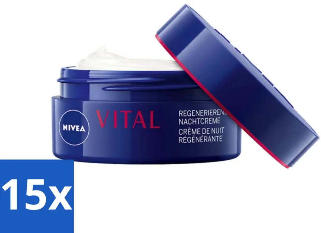 NIVEA VITAL Nachtcrème Anti-Rimpel 50ml - 15 Stuks