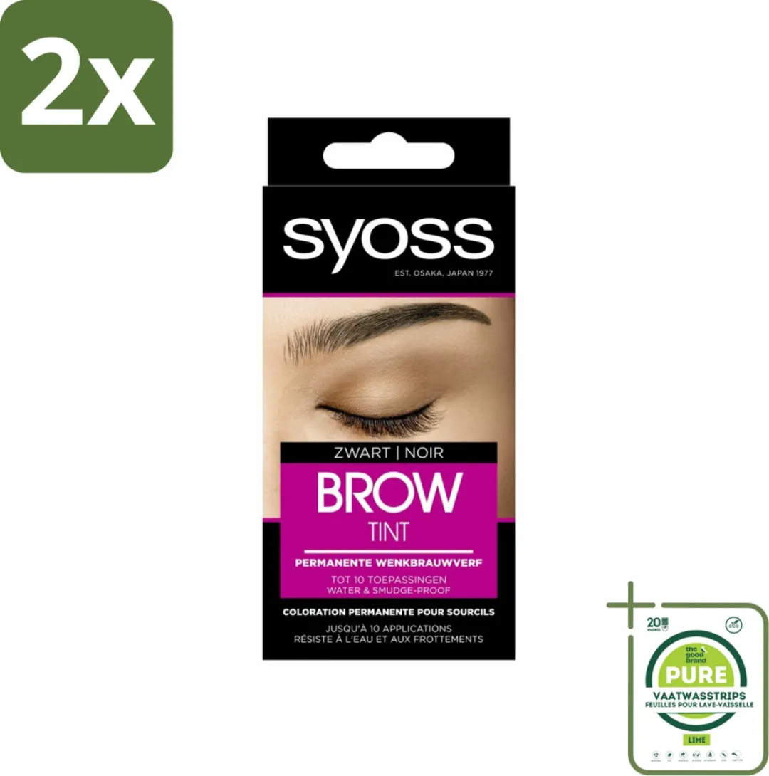 SYOSS Brow Tint Zwart Wenkbrauwverf