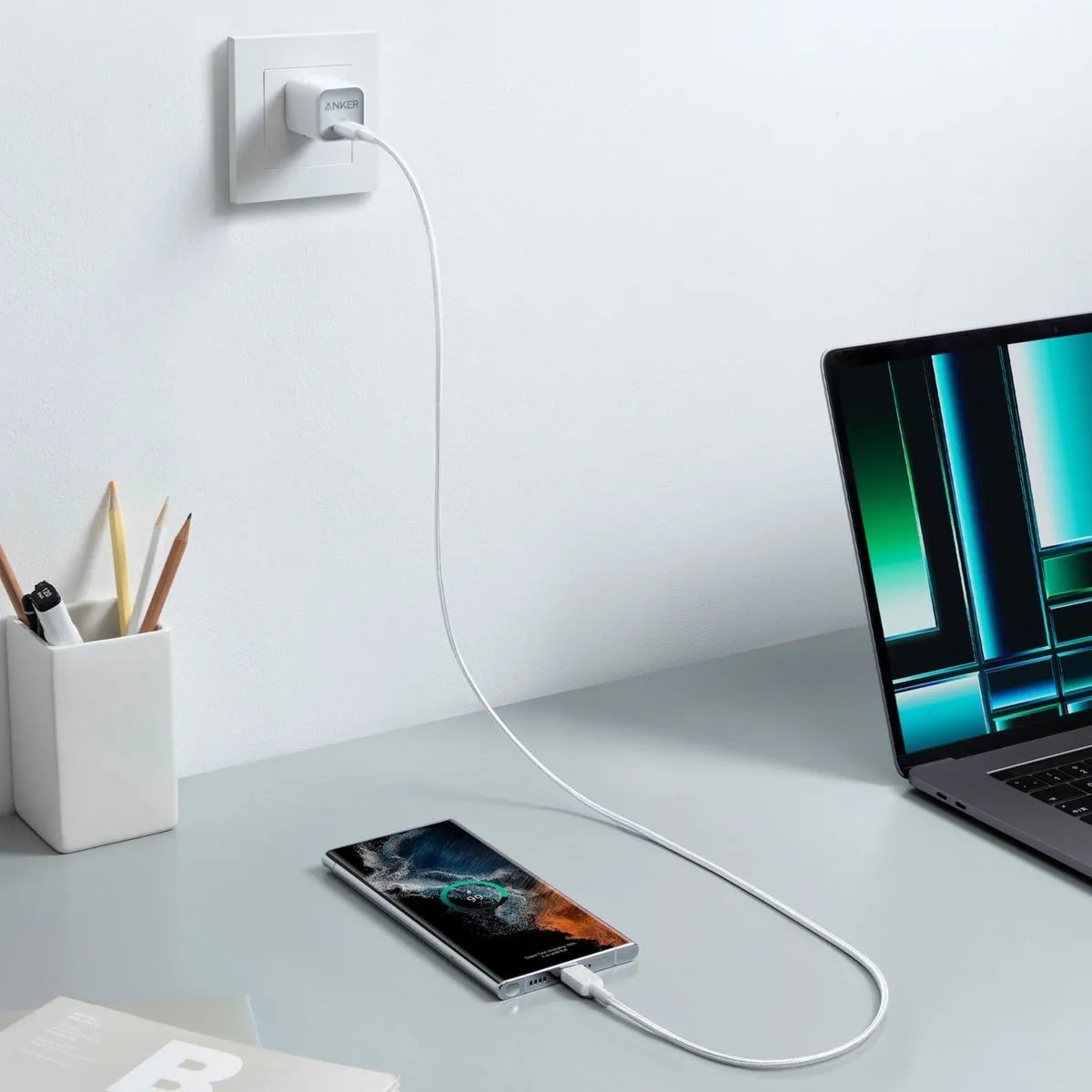 Anker 322 A81F5G21 Oplaadkabel USB-C - 60W 0.9m Wit