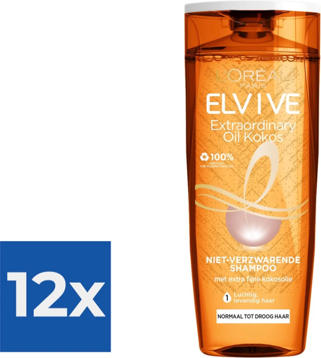 L'Oréal Paris Elvive Extraordinairy Oil Shampoo 12x250ml