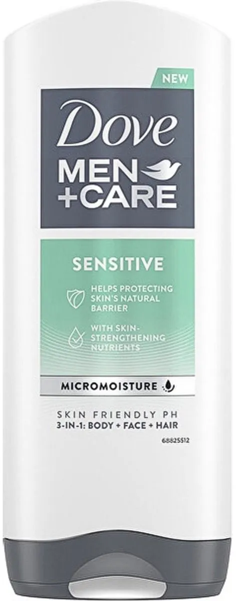 Dove Men Care Sensitive Douchegel 400ml - 10 Stuks