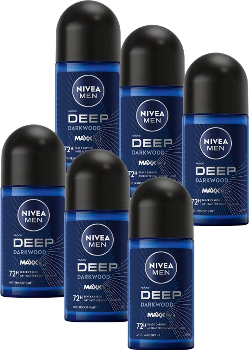 NIVEA MEN Deep Anti-Transpirant Deo Roller Dark Wood