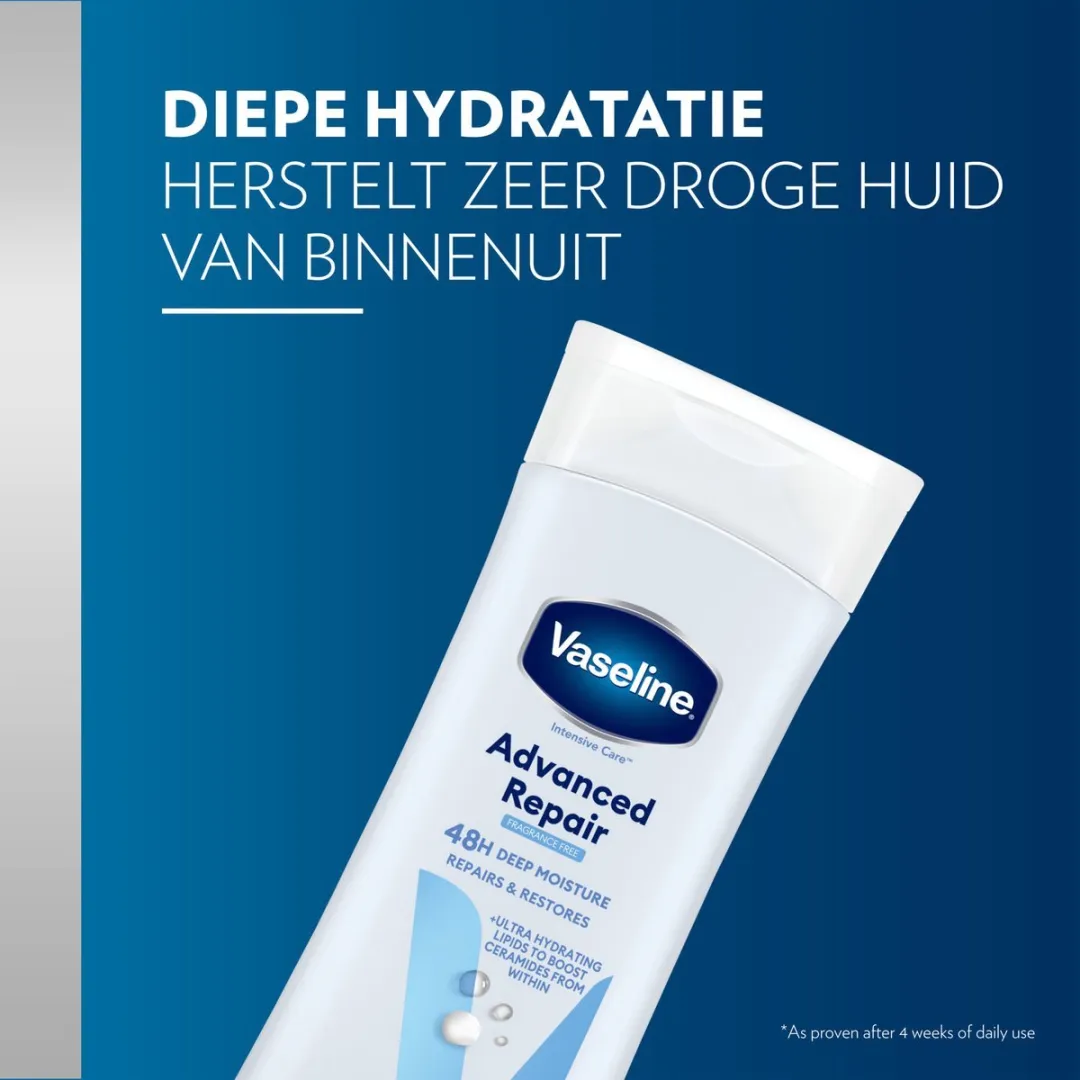 Vaseline Intensive Care Advanced Repair Bodylotion 2400ml - 6 Stuks