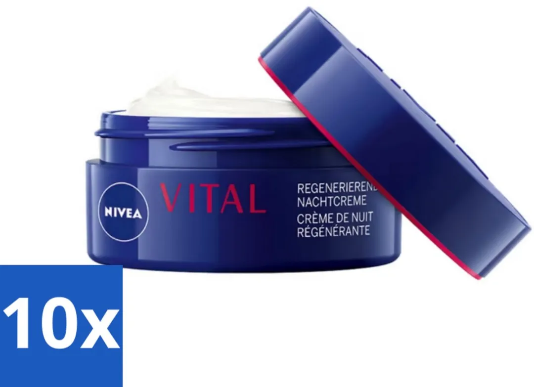 NIVEA VITAL Nachtcrème Anti-Rimpel 50ml - 10 Stuks