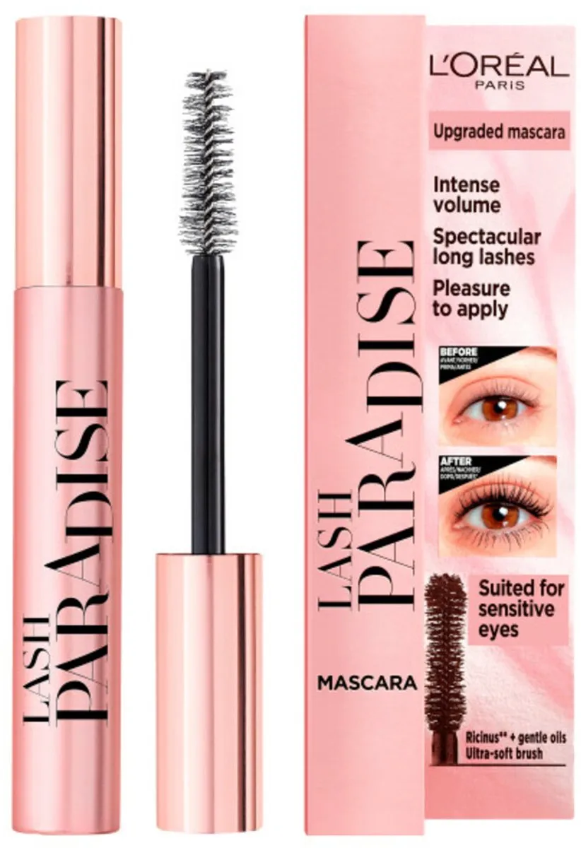 L'Oréal Lash Paradise Mascara Zwart - 3 Stuks