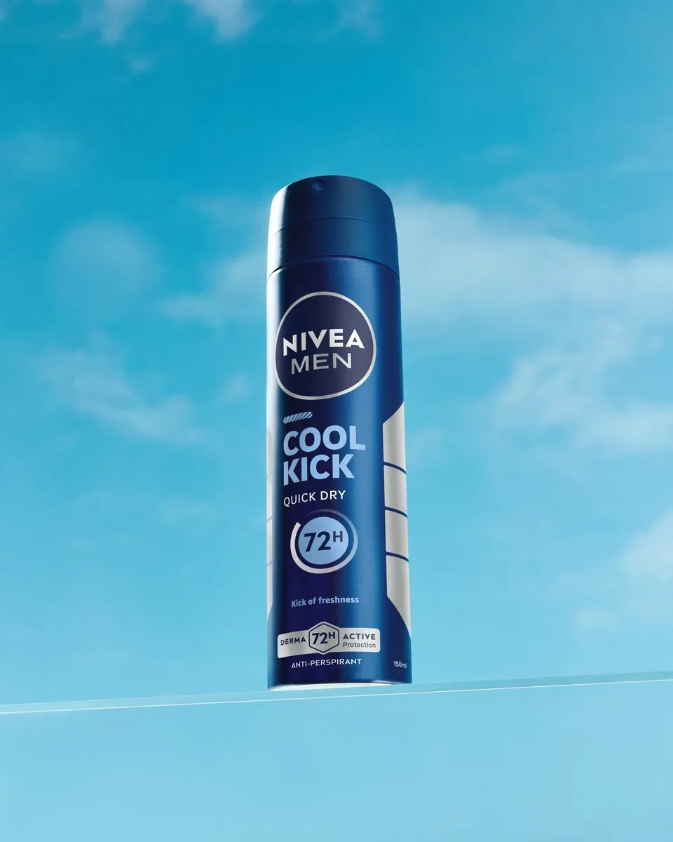 NIVEA MEN Cool Kick Deodorant Spray 72u - 6x150ml