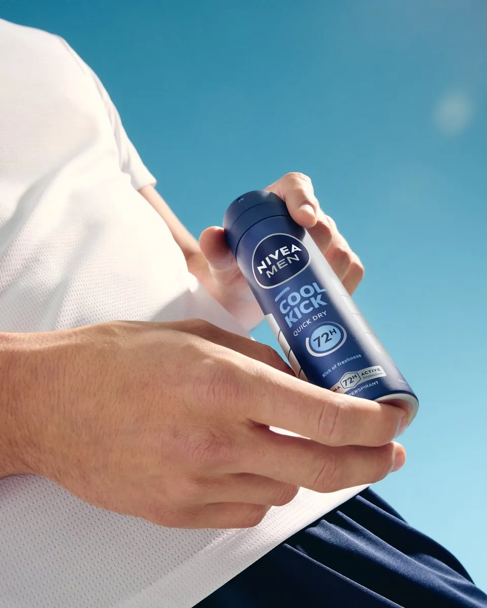 NIVEA MEN Cool Kick Deodorant Spray 72u - 6x150ml